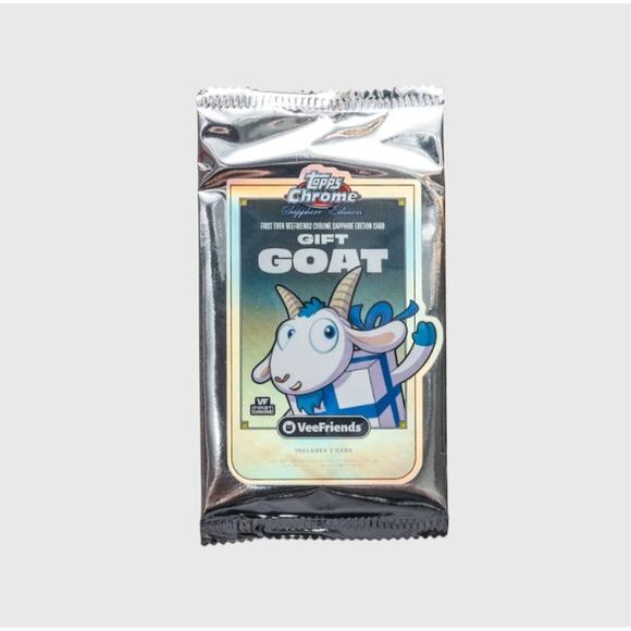 Sealed Veefriends Gift Goat Topps Chrome Sapphire Limited Edition Card /555 - Picture 1 of 4
